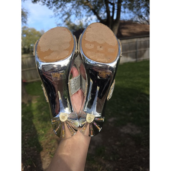 Italina by Summer Cutout Rhinestone Slide Sandals Mule Size 8 - Picture 12 of 12